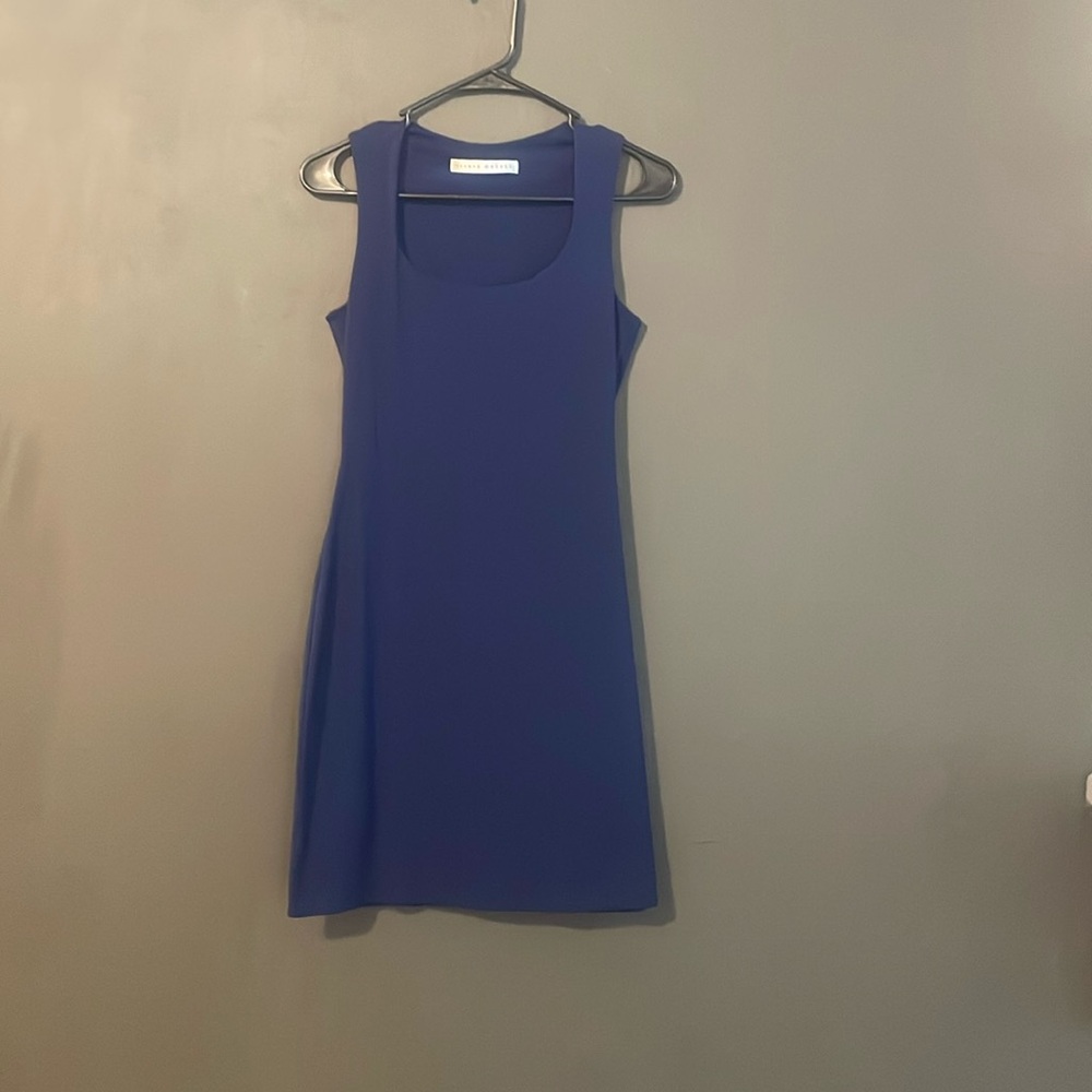Navy fitted dress